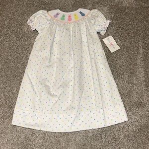 Adorable girls smocked Easter Peep dress, size 4T. NWT!